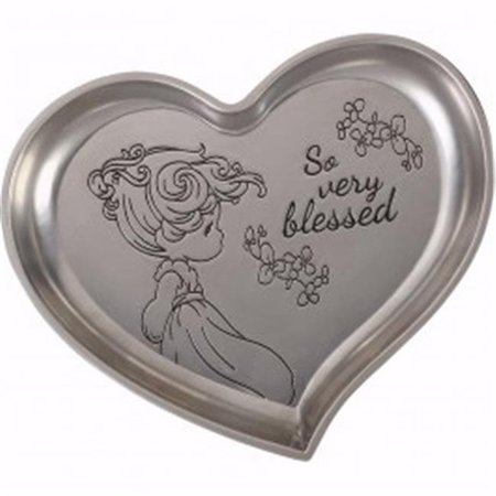PRECIOUS MOMENTS Precious Moments 190024 So Very Blessed Heart Shaped Trinket Tray - 3.75 x 3.75 in. 190024